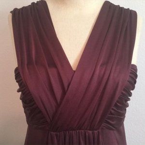 NEW Anthropologie LAILA AZHAR Silk cocktail eggplant dress with pockets